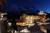 St.Moritz Badrutt`s Palace Nachtfoto Hotel-Palast romantisches Winterbild in Alpen