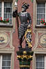 Eidgenoss-Brunnen Krieger-Figur von Stein am Rhein Altstadt