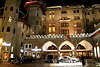 Badrutt`s Palace St.Moritz Hotel Residenz Nachtbild Schweizer Kurort